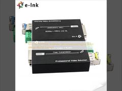 Миниатюрный 4K DVI волоконный удлинитель, несжатый сигнал, дальность 80 км, управление RS232