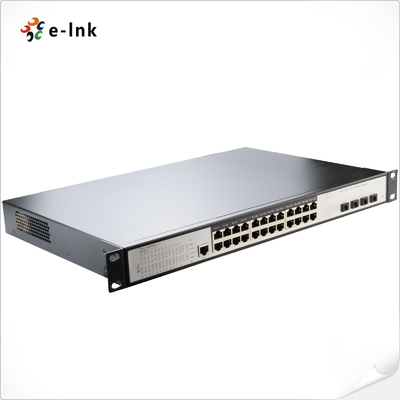 L3 Managed Ethernet Switch 24 Port 10 100 1000T Gigabit To 4 Port 10G SFP+