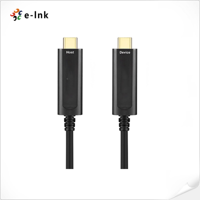 USB 3.1 Type C To C AOC Active Optical Cable 2 Core MMF 10Gbps TPE 85A
