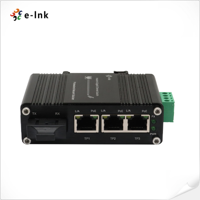 Mini SC Ethernet Switch with 12~48VDC Input and Voltage Booster industrial Ethernet Connections