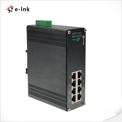 8-Port 10/100Base-TX Redundant 12～58VDC Power Inputs Hardened Unmanaged Industrial Ethernet Switch