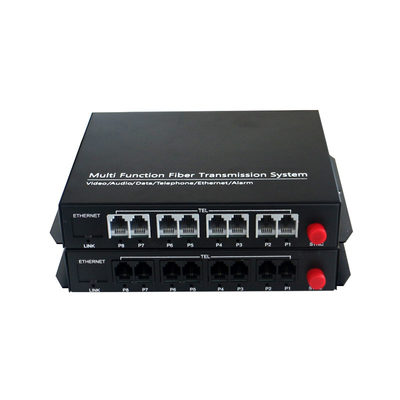 E-link Eight Channel POTS Fiber Converter Reliable Voice Transmission