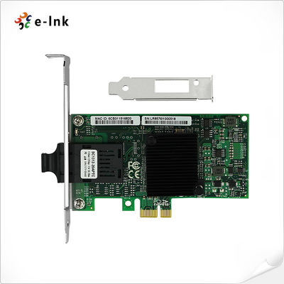 Gigabit Fiber Optic Adapter PCIe x1 Low Profile Bracket for Secure FTTD Networks