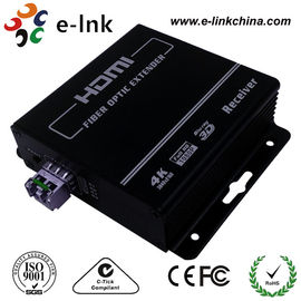 LC Connector HDMI Over Fiber Optic Extender , Hdmi To Cat5 / Cat6 Extender Converter