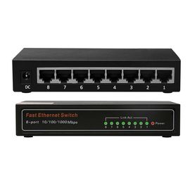 10/100/1000M 8 Port Fiber Optic Switch , Unmanaged Fiber Optical Ethernet Switch