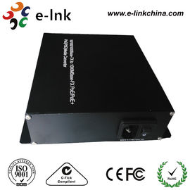 10/100/1000M Ethernet POE Switch , PoE Media Converter with PoE Reset Function