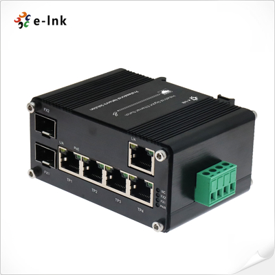 Industrial PoE Ethernet Switch with 5-Port 10/100/1000T + 2-Port 100/1000X SFP and PoE Passthrough