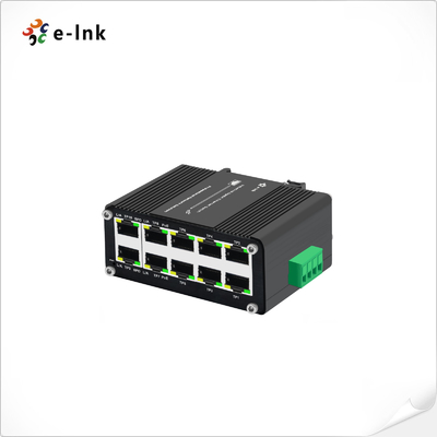 Mini Industrial Compact Ethernet Switch with 8×10/100/1000T 802.3at PoE plus 2×10/100/1000T Ports