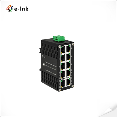 Mini Industrial Compact Ethernet Switch with 8×10/100/1000T 802.3at PoE plus 2×10/100/1000T Ports