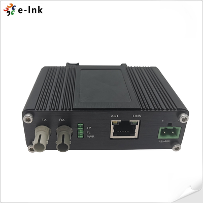 Mini Industrial Ethernet  Media Converter with 10BASE-T and 10BASE-FL Ports