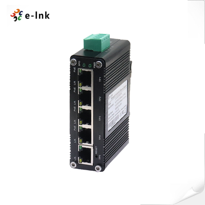 Mini Industrial Web Managed 5 port POE Switch with 4 Port PoE 1 Uplink