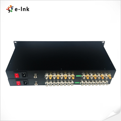 1U Rack-Mountable 8-Channel SD/HD/3G-SDI Over Single Fiber CWDM Uncompressed Extender