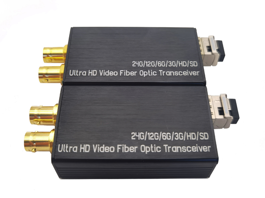 Mini 24G-SDI to Fiber Converter with 24G-SDI 1*LC fiber