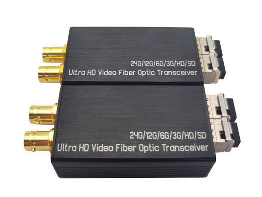 Mini 24G-SDI to Fiber Converter with 2 x 12G-SDI 1*LC fiber