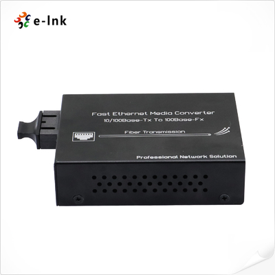10/100M Fast Ethernet Media Converter With Built-In Power Supply Multi-Mode 2KM