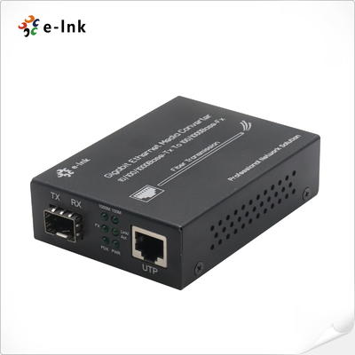 10/100/1000Mbps High-Speed Fiber Media Converter  SFP-Compatible IEEE 802.3 Standard