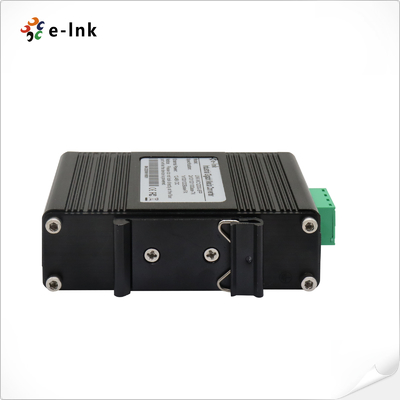 Outdoor Industrial PoE Switch With 1 Port 100/1000x SFP Fiber 12~48VDC Input and Voltage Booster