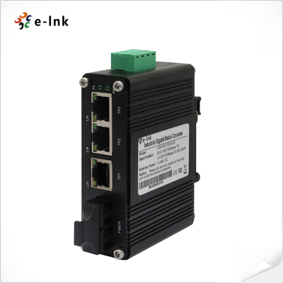 Mini Industrial three 10/100/1000BASE-T Copper Ports and one 1000BASE-X SC Fiber Port Gigabit Ethernet Switch