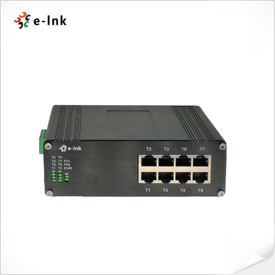 8-Port 10/100Base-TX Redundant 12～58VDC Power Inputs Hardened Unmanaged Industrial Ethernet Switch