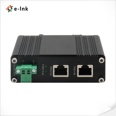 Industrial PoE++ Injector, 100W, Voltage Booster, DC 12-48V, IEEE 802.3bt Standard