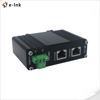 Industrial Gigabit 60W PoE Injector, IEEE 802.3af/at, 12~48V DC Wide Input