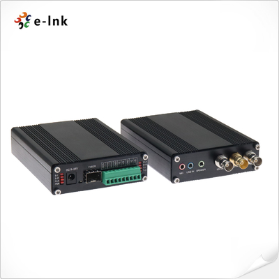 Industrial 3G/HD-SDI Fiber Converter with Bidirectional Audio, Tally and RS485 Data