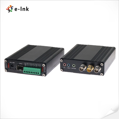 Industrial 3G/HD-SDI Fiber Converter with Bidirectional Audio, Tally and RS485 Data