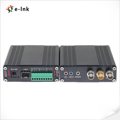 Industrial 3G/HD-SDI Fiber Converter with Bidirectional Audio, Tally and RS485 Data