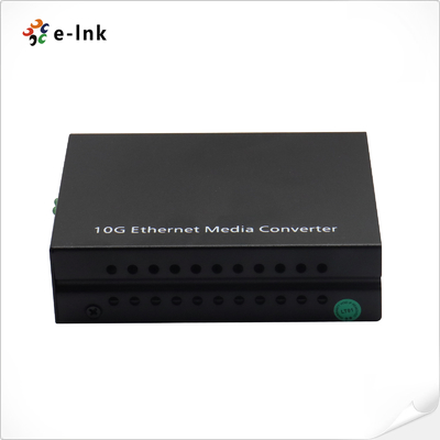 10G Media Converter RJ45 to Fiber Plug and Play Low Power Consumption