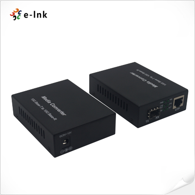 10G Media Converter RJ45 to Fiber Plug and Play Low Power Consumption