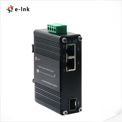 Industrial SFP Media Converter Gigabit PoE++ EN55022 Compliant