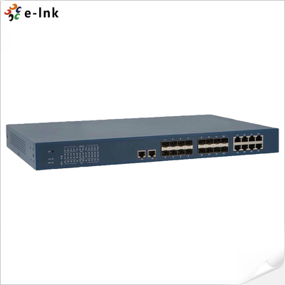 Managed Gigabit Switch 16 SFP Ports 10 RJ45 Ports Layer 4 QoS