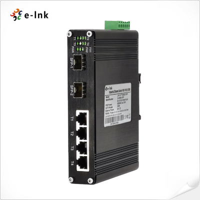 Hardened 4-Port Gigabit 802.3bt PoE++ + 2-Port Fiber Industrial Switch