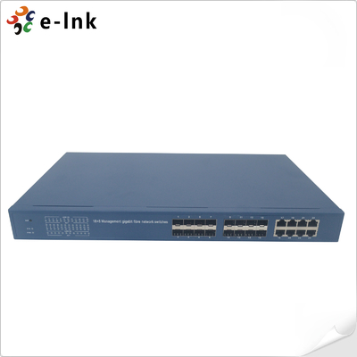 Managed Gigabit Switch 16 SFP Ports 8 RJ45 Ports Layer 4 QoS