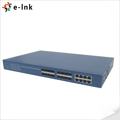 Managed Gigabit Switch 16 SFP Ports 8 RJ45 Ports Layer 4 QoS