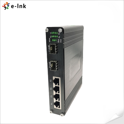 Industrial 4-Port 802.3bt PoE++ Switch with 2 SFP, 360W Power Budget