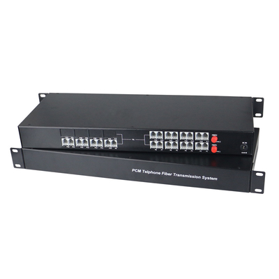 24 Channel Voice over Fiber Extender Highest Capacity Telephone System