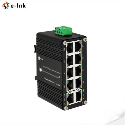 Industrial 10-Port 10/100/1000T Gigabit Ethernet Switch -40~80°C Wide Temp DIN Rail Wall Mount for Harsh Environment