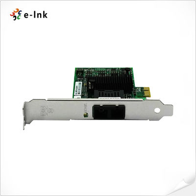 Gigabit Fiber Optic Adapter PCIe x1 Low Profile Bracket for Secure FTTD Networks