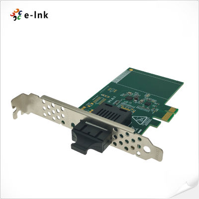 Fiber Gigabit Network Card 1000Mbps PCI-E VLAN Jumbo Frame OS Support