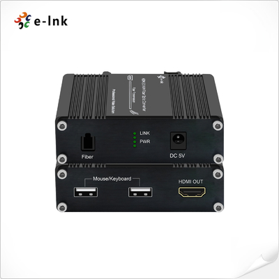 Мини HDMI 2.0 KVM Extender, 4K 60Hz UHD, USB, 300 м волоконно-оптические, технология WDM